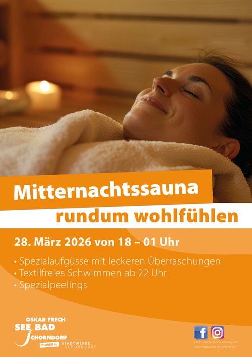 Event: Mitternachtssauna  - Bäderbetriebe Schorndorf