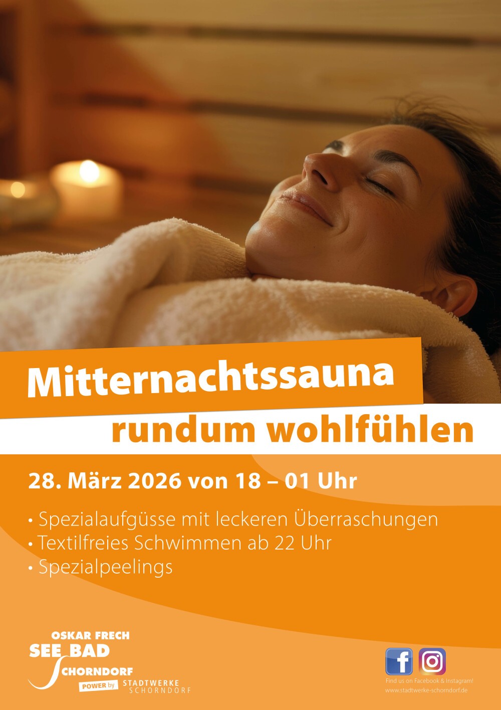 Event: Mitternachtssauna  - Bäderbetriebe Schorndorf