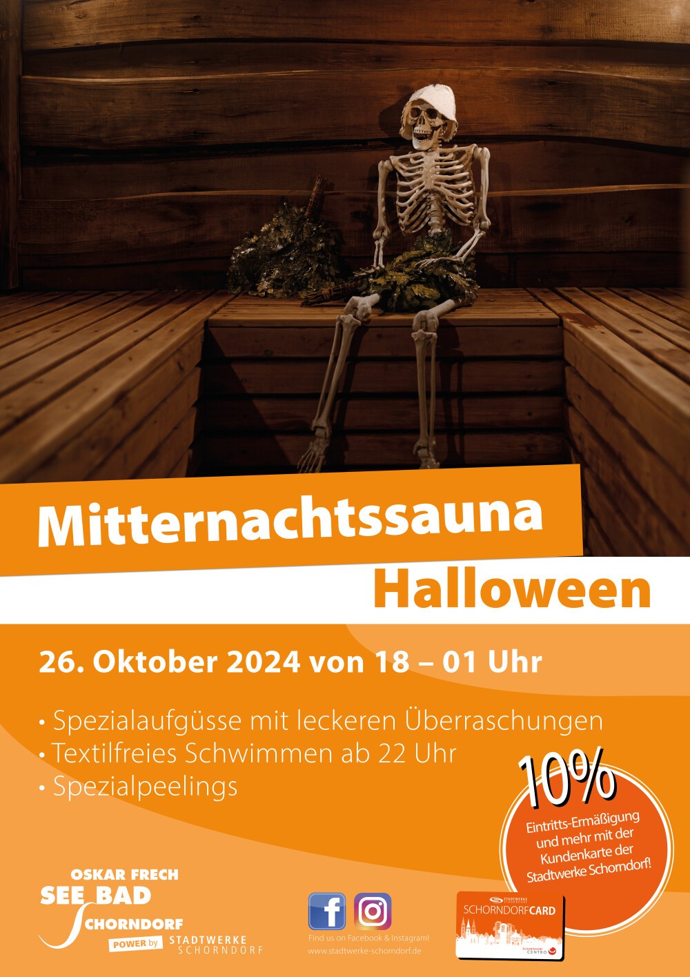 Event: Mitternachtssauna  - Bäderbetriebe Schorndorf