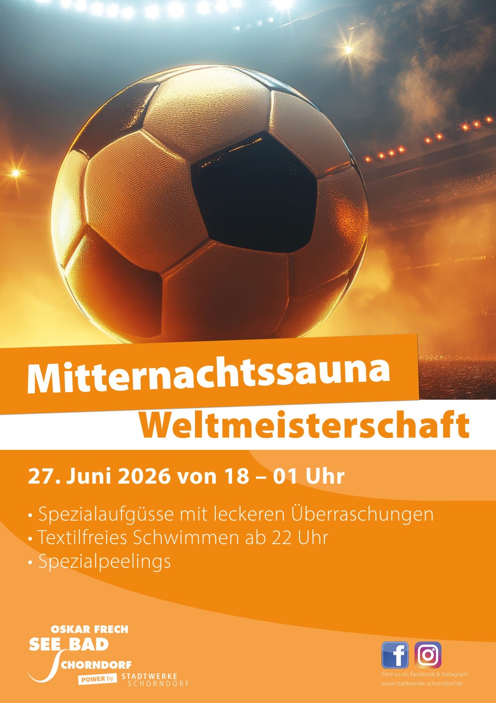 Event: Mitternachtssauna - Bäderbetriebe Schorndorf