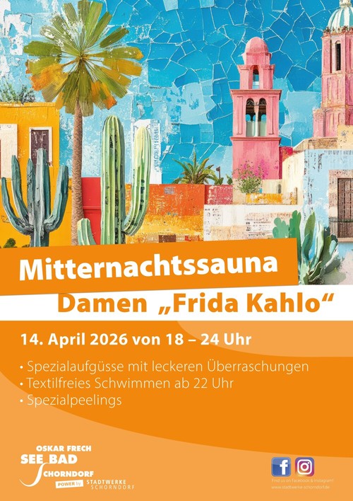 Event: Damen Mitternachtssauna  - Bäderbetriebe Schorndorf