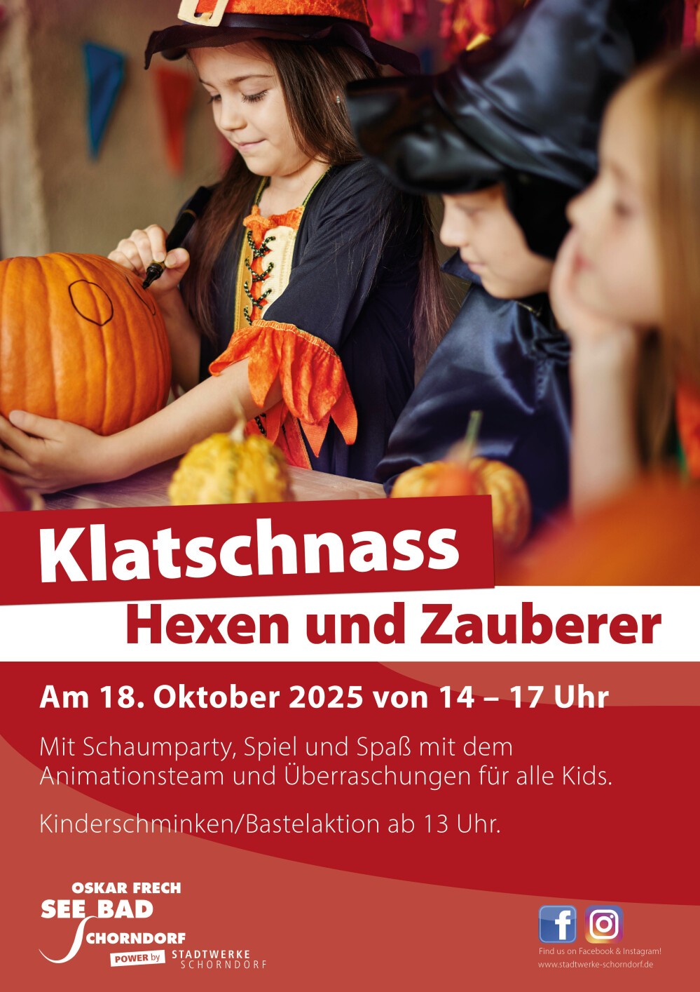 Event: Klatschnassparty Hexen und Zauberer - Bäderbetriebe Schorndorf