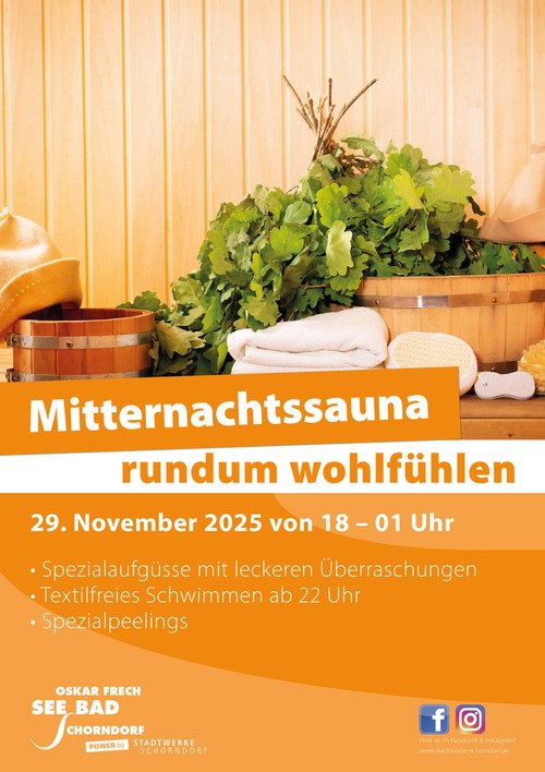 Event: Mitternachtssauna  - Bäderbetriebe Schorndorf