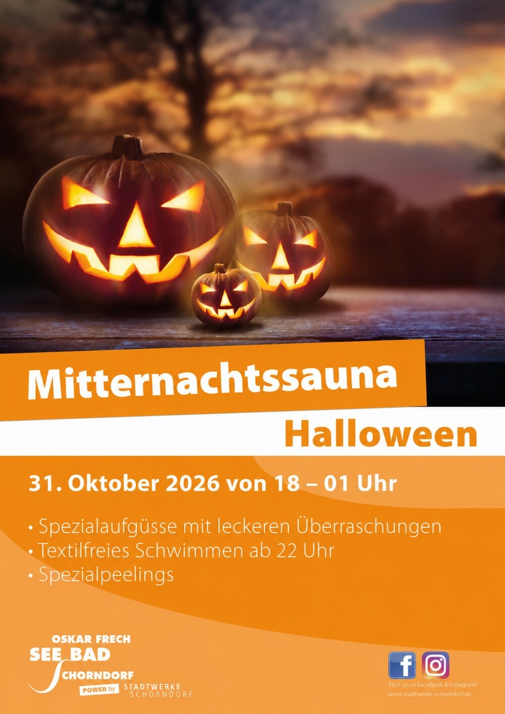 Event: Mitternachtssauna  - Bäderbetriebe Schorndorf